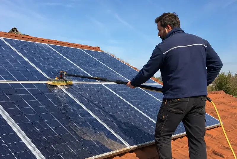 Nettoyage et entretien de panneaux solaires à Malaussanne